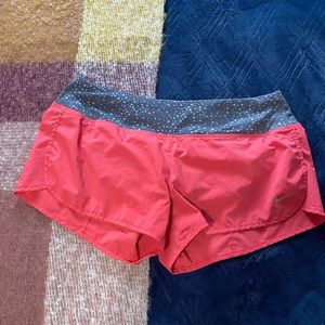 Nike Running Shorts Pink and Grey